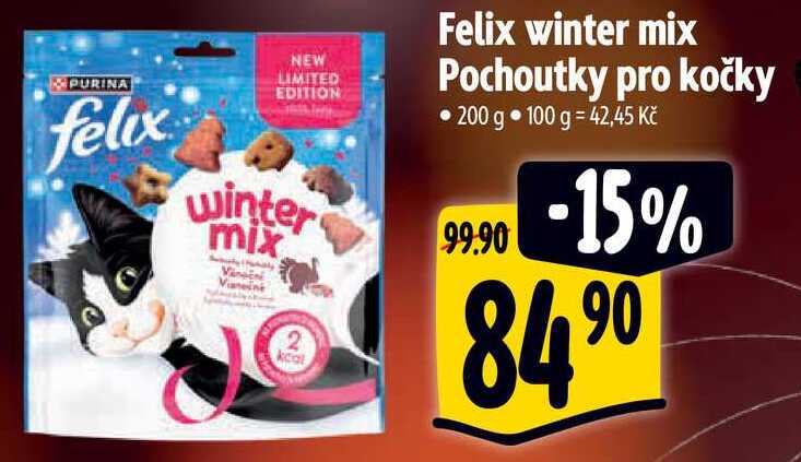 Felix winter mix Pochoutky pro kočky, 200 g