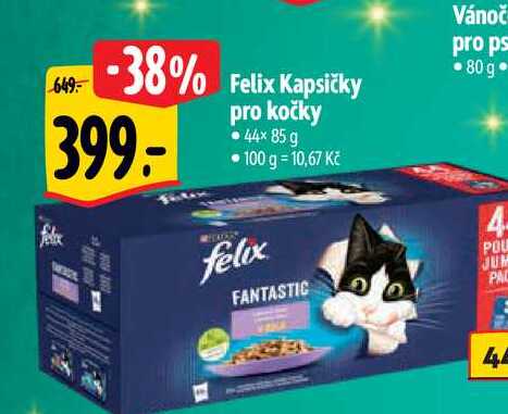   Felix Kapsičky pro kočky •44× 85 g  