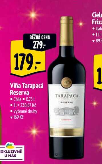   Viña Tarapacá Reserva 0,75 l