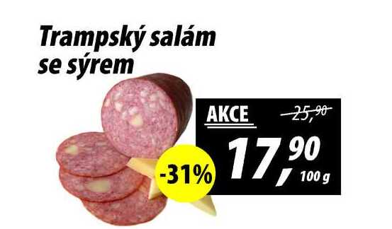 Trampský salám se sýrem, 100 g 