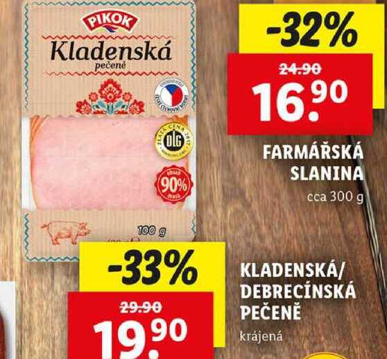 Kladenská/Debrecínská pečeně, 100 g