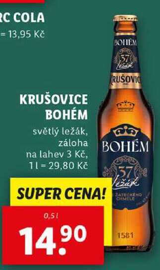 KRUŠOVICE BOHÉM, 0,5 l