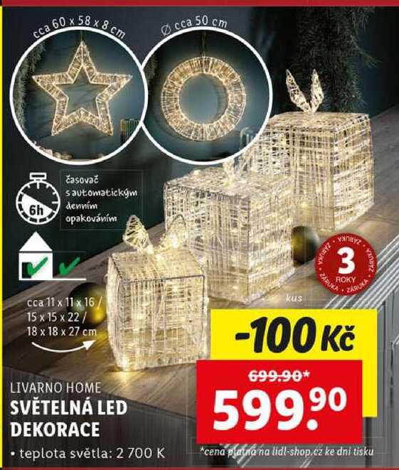 SVĚTELNÁ LED DEKORACE