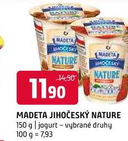 Madeta Jihočeský nature 150g vybrané druhy