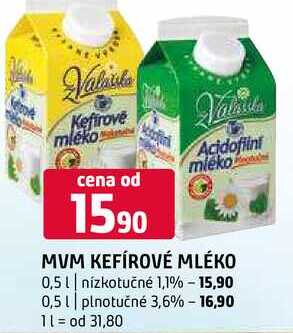 Mvm kefírové mléko 500g v akci