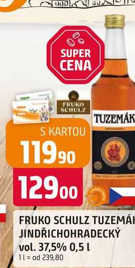 FRUKO SCHULZ TUZEMÁK JINDŘICHOHRADECKÝ vol. 37,5% 0,5l