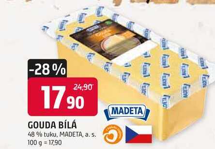 GOUDA BÍLÁ 48% tuku, 100g