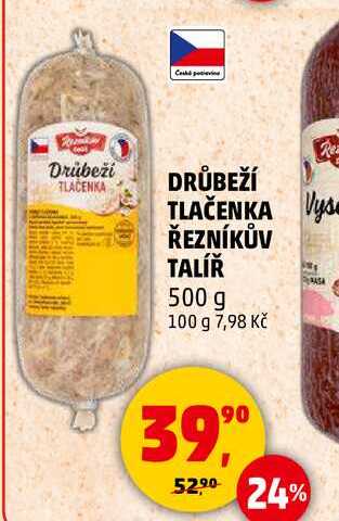 DRŮBEŽÍ TLAČENKA ŘEZNÍKŮV TALÍŘ, 500 g