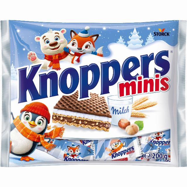 Knoppers Minis Plněné oplatky v akci