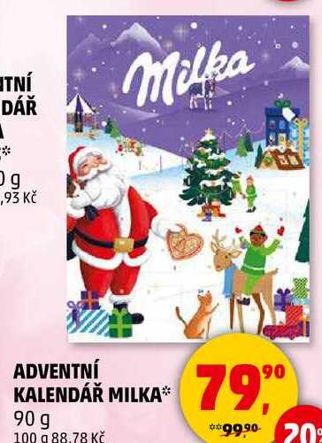 ADVENTNÍ KALENDÁŘ MILKA, 90 g 