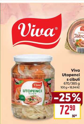 Viva Utopenci s cibulí 670/385 g 