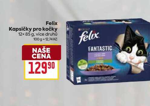 Felix Kapsičky pro kočky 12x 85 g