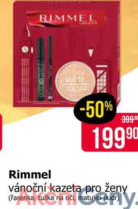 Rimmel vánoční kazeta pro ženy oči, (řasenka, tužka na oči, matujići pudr) 