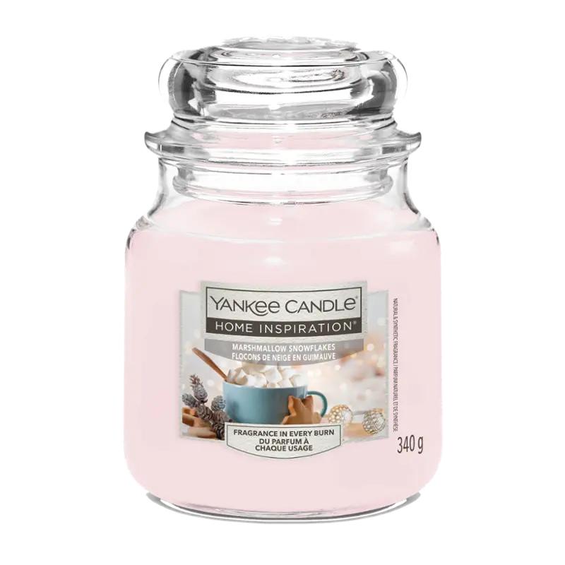 Yankee Candle Vonná svíčka Marshmallow Snowflake střední