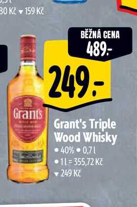   Grant's Triple Wood Whisky  40% -0,7 l