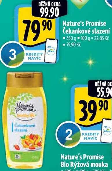 Nature's Promise Čekankové slazení, 350 g 