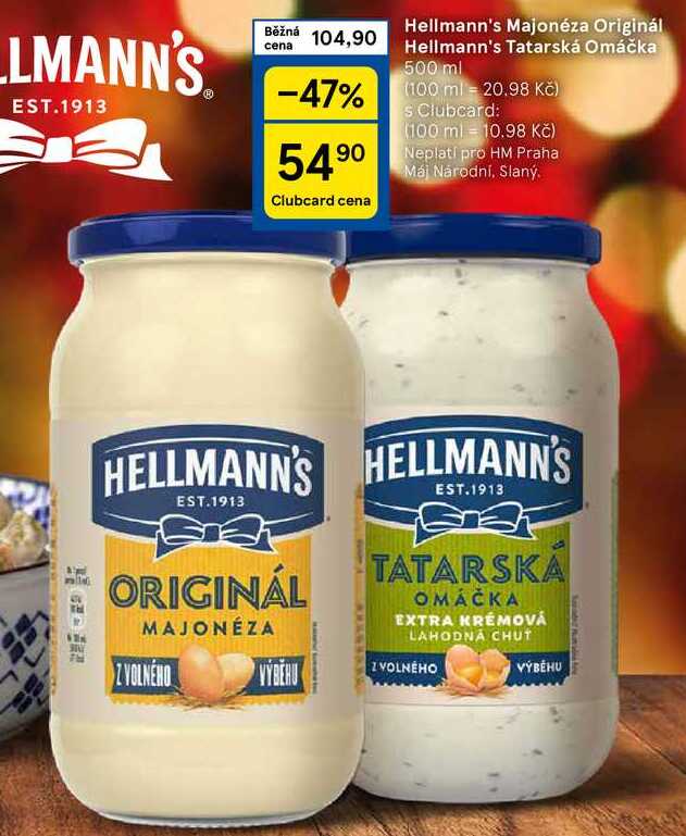 Hellmann's Tatarská Omáčka, 500 ml 