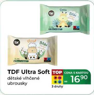 TDF Ultra Soft dětské vlhčené ubrousky