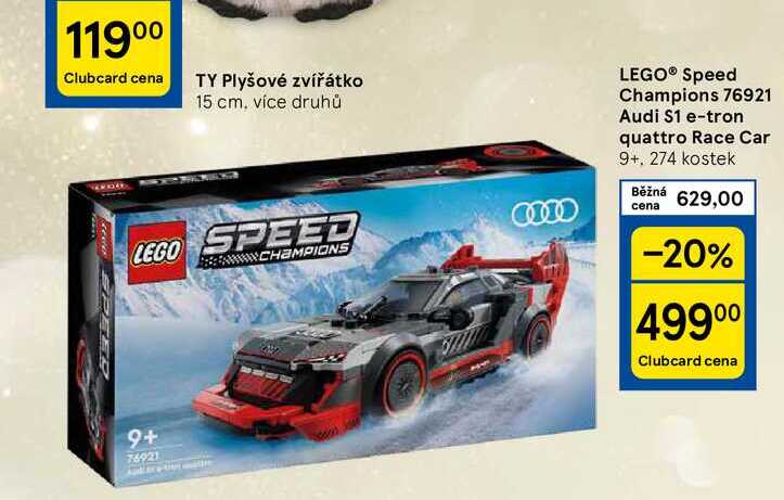 LEGO® Speed Champions 76921 Audi S1 e-tron quattro Race Car 9+, 274 kostek 