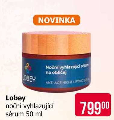 Lobey noční vyhlazující sérum 50 ml