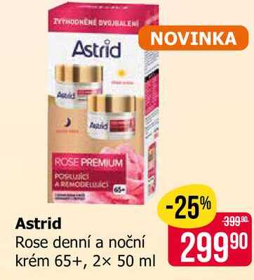 Astrid Rose denní a noční krém 65+, 2x 50 ml 