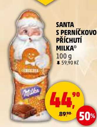 SANTA S PERNÍČKOVO PŘÍCHUTÍ MILKA, 100 g 