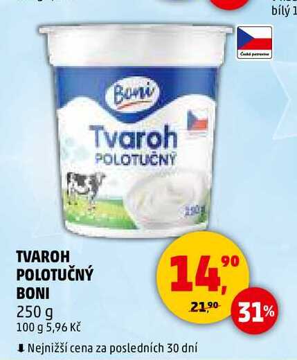 TVAROH POLOTUČNÝ BONI, 250 g