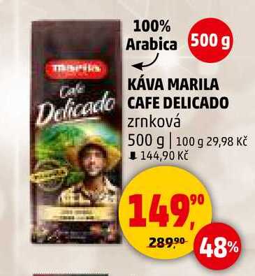 KÁVA MARILA CAFE DELICADO zrnková, 500 g 