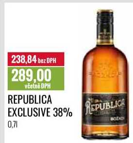 REPUBLICA EXCLUSIVE 38% 0,7l