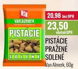 PISTÁCIE PRAŽENÉ SOLENÉ 60g 