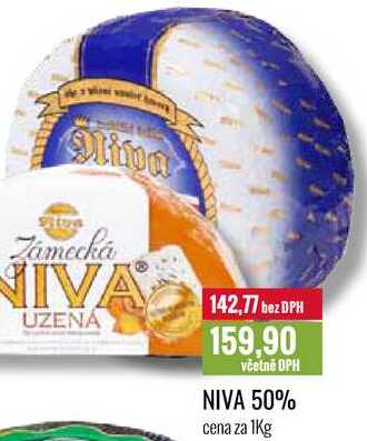 NIVA 50% cena za 1Kg 