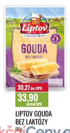 LIPTOV GOUDA BEZ LAKTÓZY 90g 