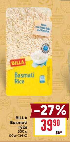 BILLA Basmati rýže 500 g 