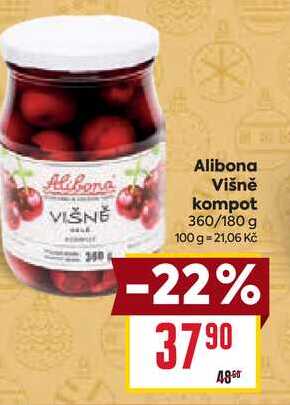 Alibona Višně kompot 360/180 g