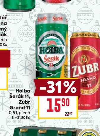 Holba Šerák 11 0,5l, plech