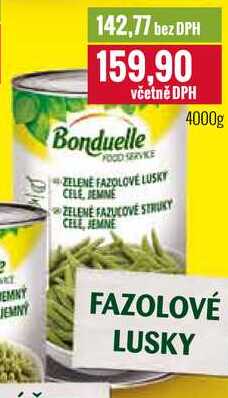 Bonduelle fazolové lusky 4000g