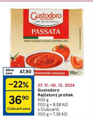 Gustodoro Rajčatový protlak, 500 g 