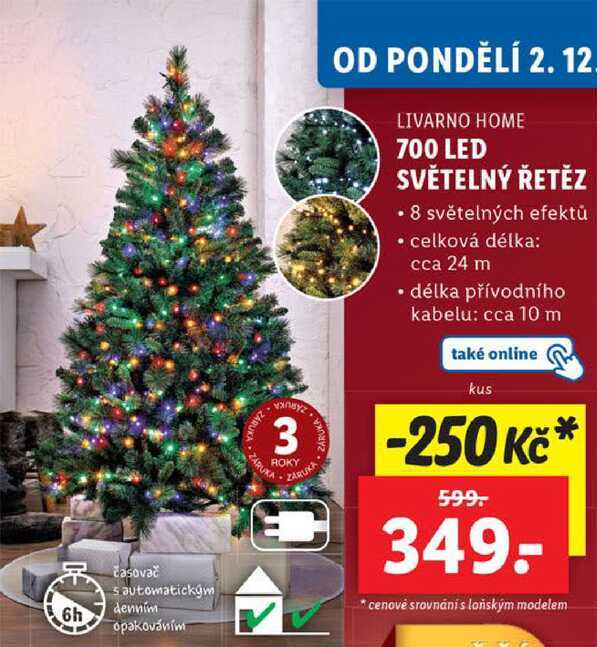 700 LED SVĚTELNÝ ŘETĚZ 