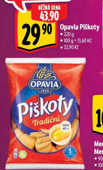 Opavia Piškoty, 220 g