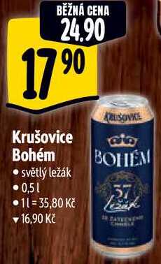 Krušovice Bohém, 0,5 l