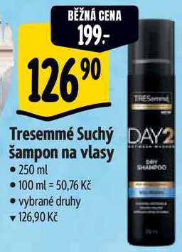 Tresemmé Suchý šampon na vlasy, 250 ml 