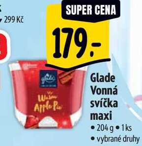 Glade Vonná svíčka maxi, 204 g