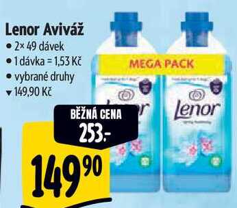 Lenor Aviváž, 2x 49 dávek 