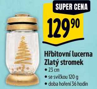 Hřbitovní lucerna Zlatý stromek 