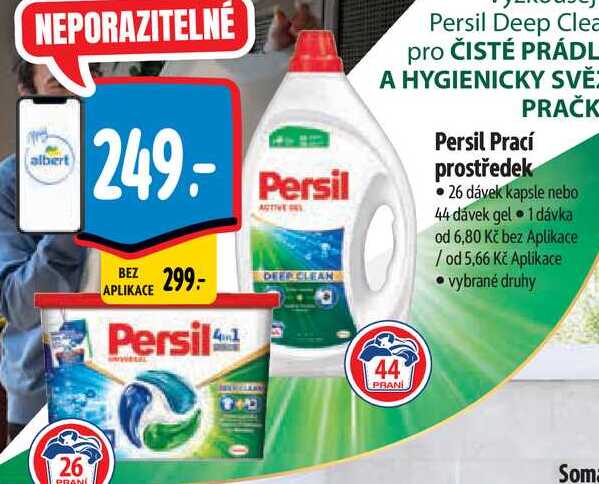 Persil Prací prostředek, 26 dávek kapsle nebo 44 dávek gel 