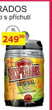 Desperados red pivo speciální ochucené s příchutí Tequily 5l