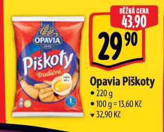 Opavia Piškoty, 220 g 