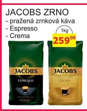 JACOBS ZRNO pražená zrnková 1kg