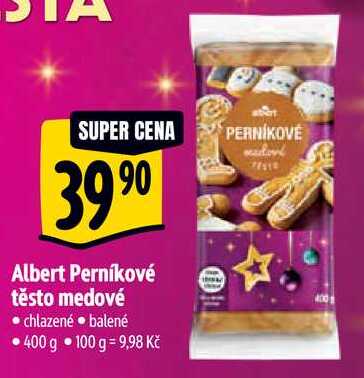 Albert Perníkové těsto medové, 400 g