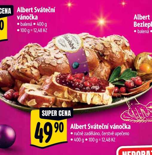  Albert Sváteční vánočka  400 g